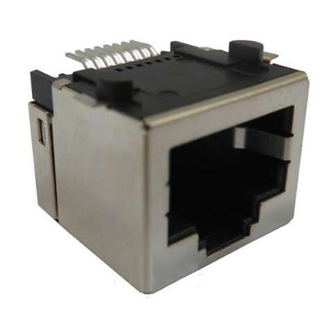 سوکت شبکه  رو بردی مادگی 8P8C پایه smd