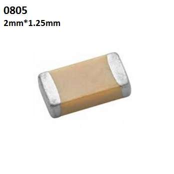 خازن مولتی لایر سرامیکی 39 پیکو فاراد smd سایز 0805