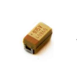 خازن تانتالیوم 1 میکرو فاراد 35 ولت  sm سایز A 1/35