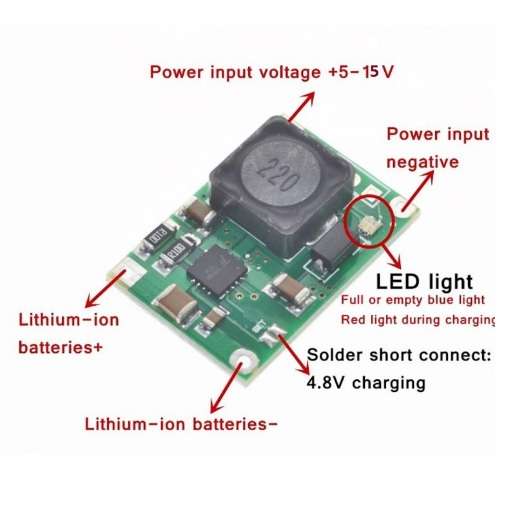 ماژول شارژر و محافظ باطری لیتیومی مدل TP-5100