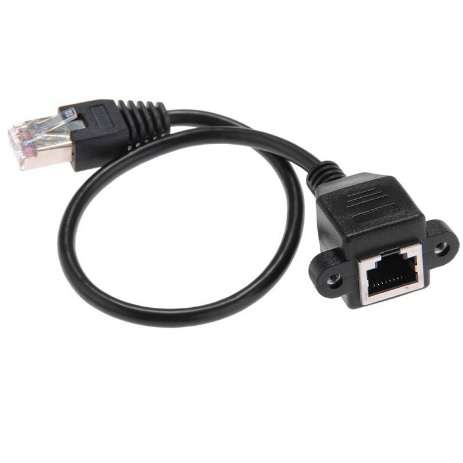 کابل براکت شبکه RJ45 قابل نصب روی جعبه دارای جای پیچ
