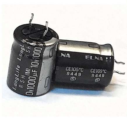 خازن الکترولیتی 1000 میکرو فاراد 10 ولت 1000/10