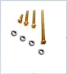 پیچ شماره 3 با طول 50 میلی متر همراه با مهره فلزی