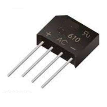 پل دیود شانه ای KBU610 آمپر KBL610