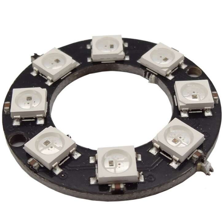 ماژول LED RGB تمام رنگ 8 بیتی WS2812 مدور 5050