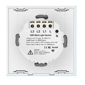سوئیچ هوشمند دیواری 2 کانال wifi