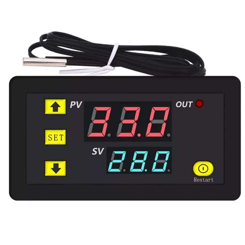 ماژول ترموستات دیجیتال دو نمایشگره مدل w3230