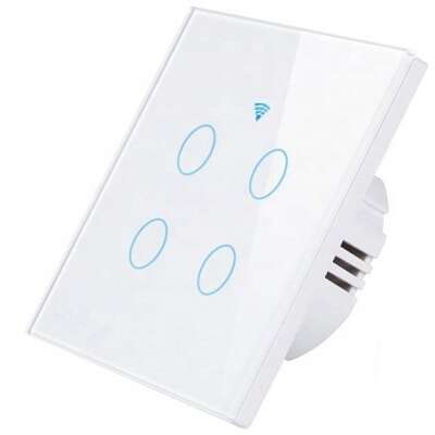 سوئیچ هوشمند دیواری 4 کانال wifi