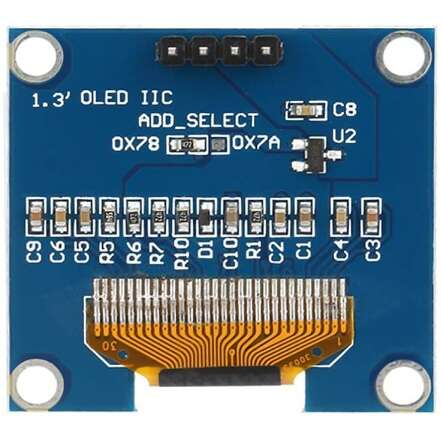 نمایشگر OLED 128*64 سفید I2C