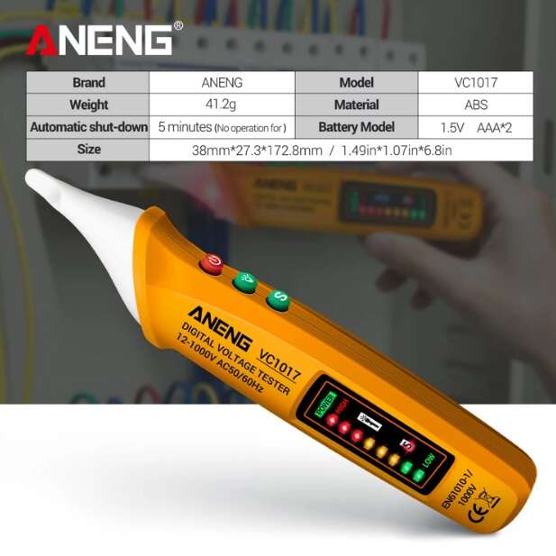 فازمتر قلمی غیرتماسی ANENG مدل VC1017