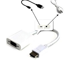 مبدل HDMI به VGA با خروجی صدا , hdmi to vga